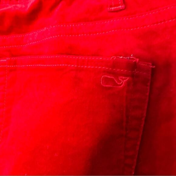 Vineyard Vines red velvet jeans size 0 - Picture 4 of 6